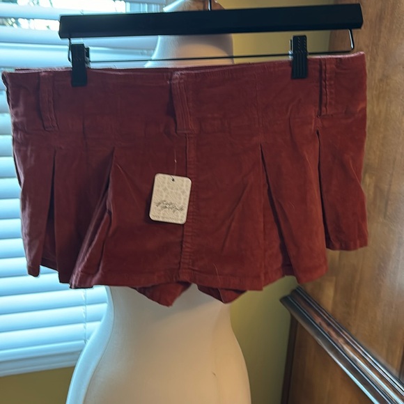 Free People Micro Skort in Fine Corduroy - Picture 2 of 6